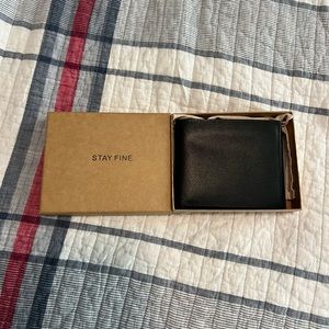 Stay Fine Leather Wallet - Never Used